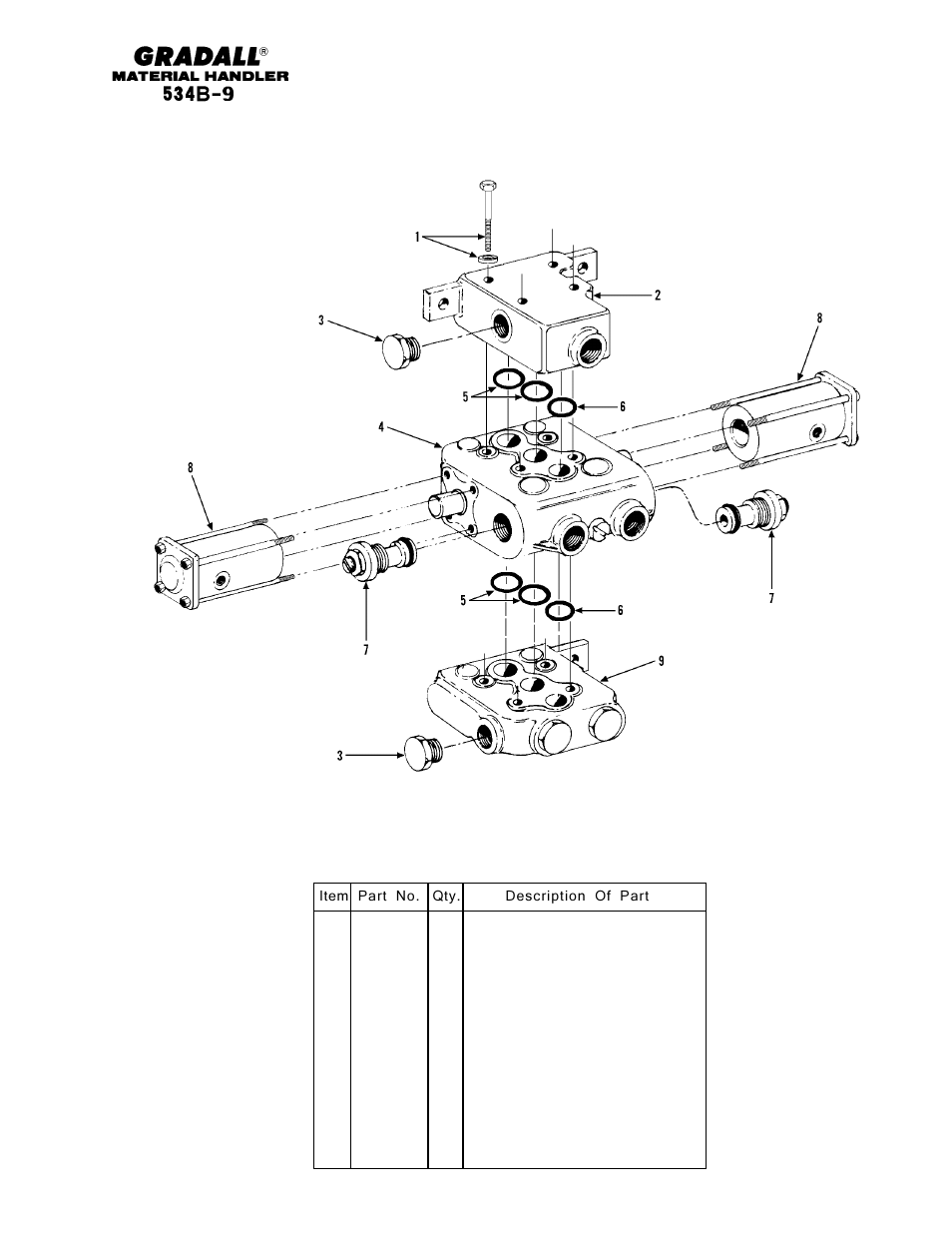 Hydraulic components forward-reverse control valve | Gradall 534B-9 Parts Manual User Manual | Page 123 / 192