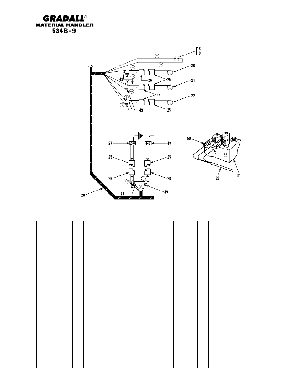 Electrical wiring - frame & engine | Gradall 534B-9 Parts Manual User Manual | Page 150 / 192