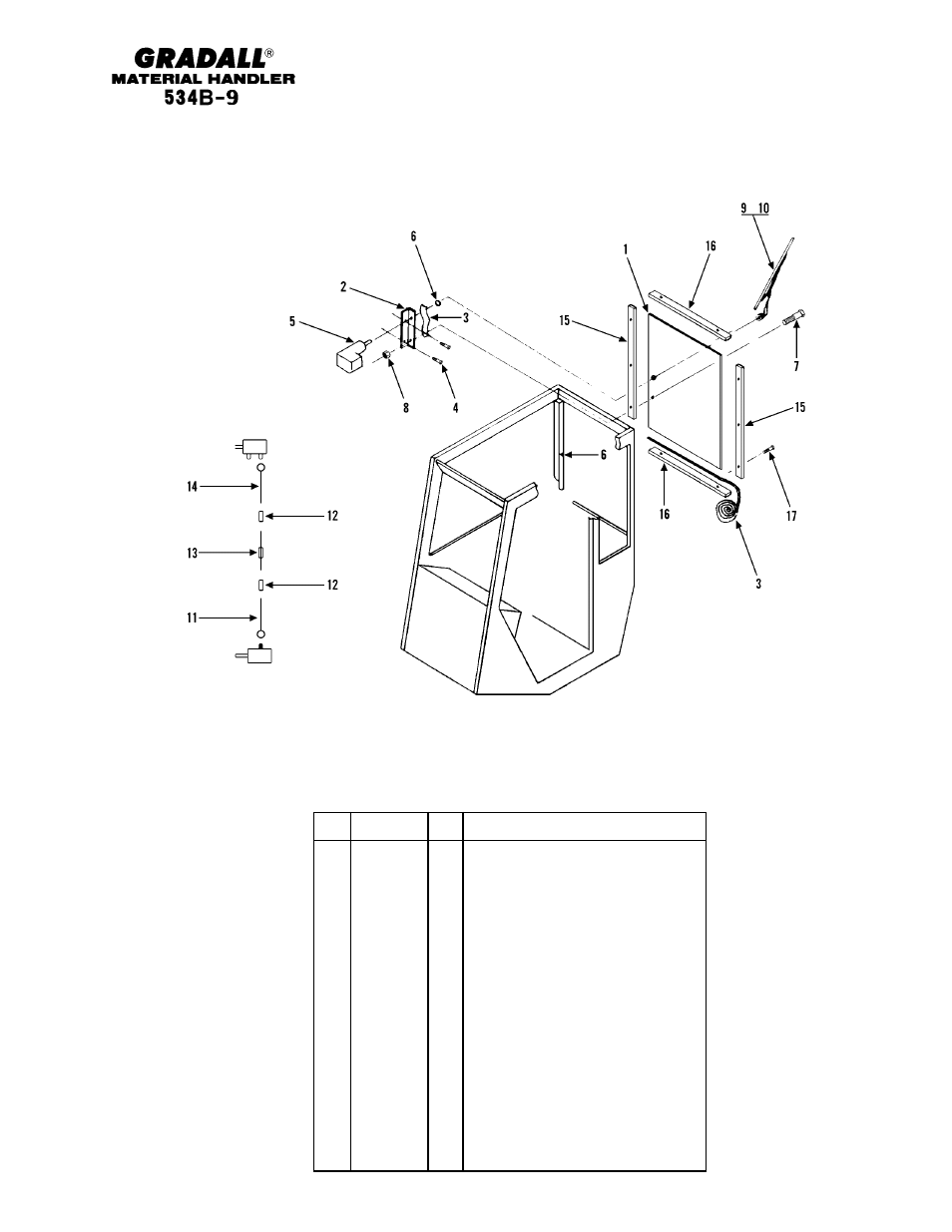 Optional equipment rear wiper installation | Gradall 534B-9 Parts Manual User Manual | Page 155 / 192