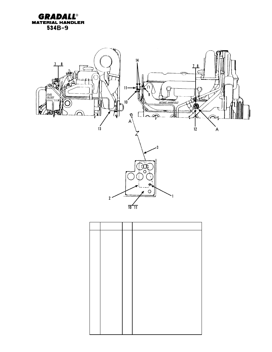 Optional equipment glow plug installation | Gradall 534B-9 Parts Manual User Manual | Page 157 / 192