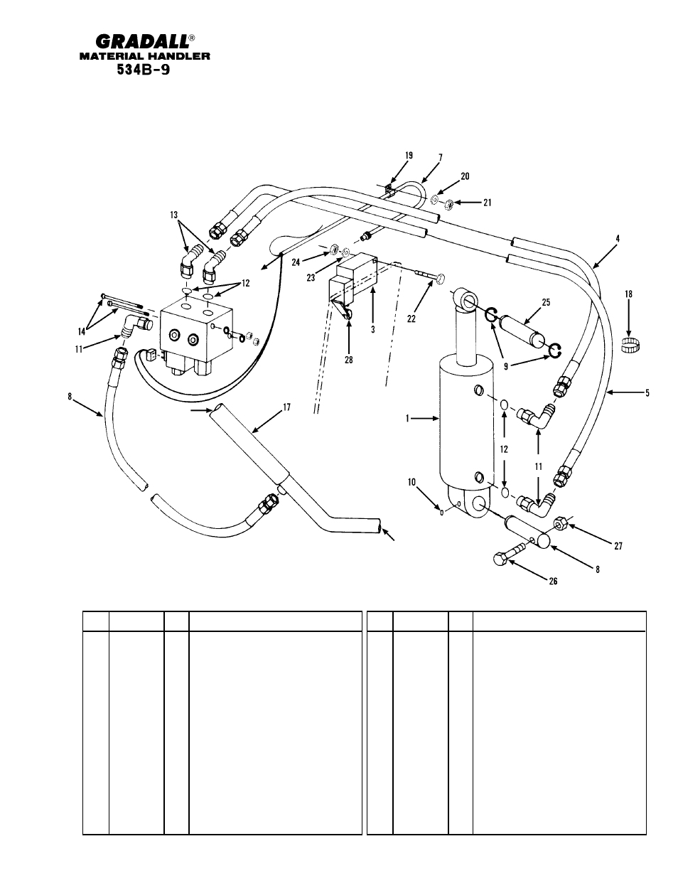 Optional equipment stabilizer option | Gradall 534B-9 Parts Manual User Manual | Page 159 / 192