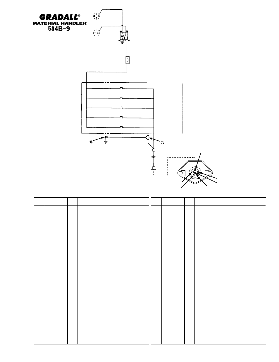 Optional equipment auxiliary controls assembly | Gradall 534B-9 Parts Manual User Manual | Page 161 / 192