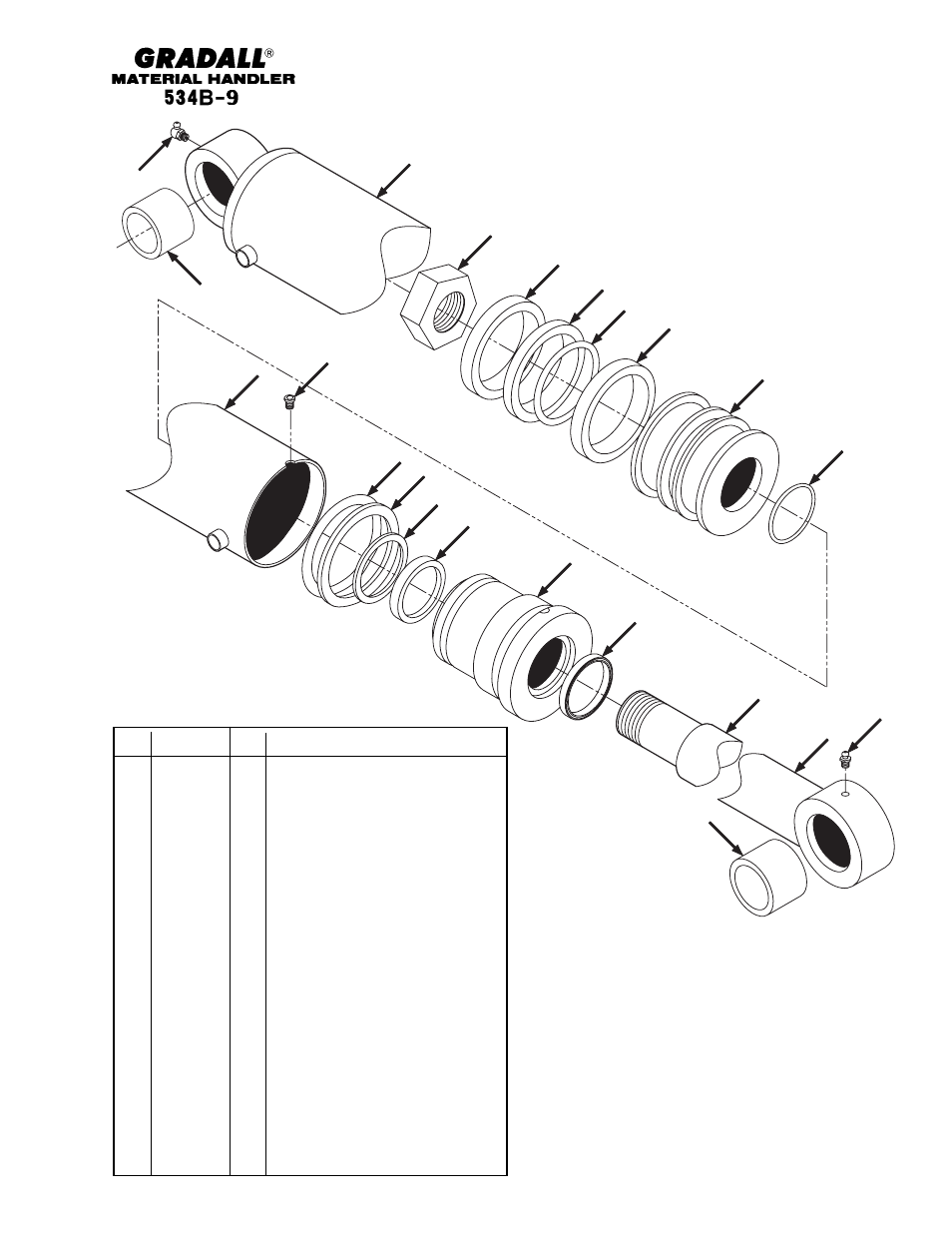 Gradall 534B-9 Parts Manual User Manual | Page 186 / 192