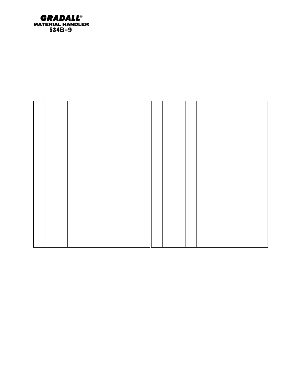 Gradall 534B-9 Parts Manual User Manual | Page 39 / 192