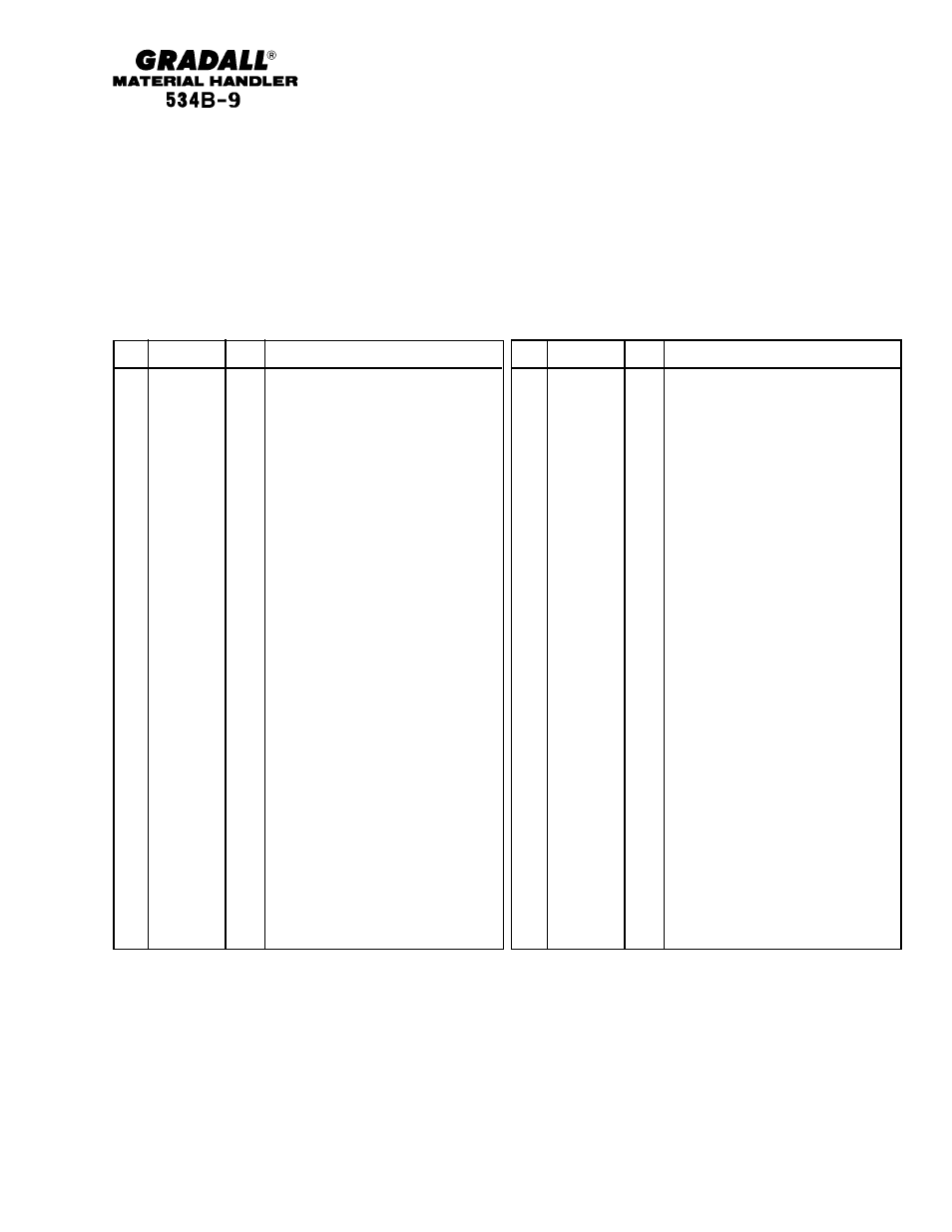 Gradall 534B-9 Parts Manual User Manual | Page 41 / 192