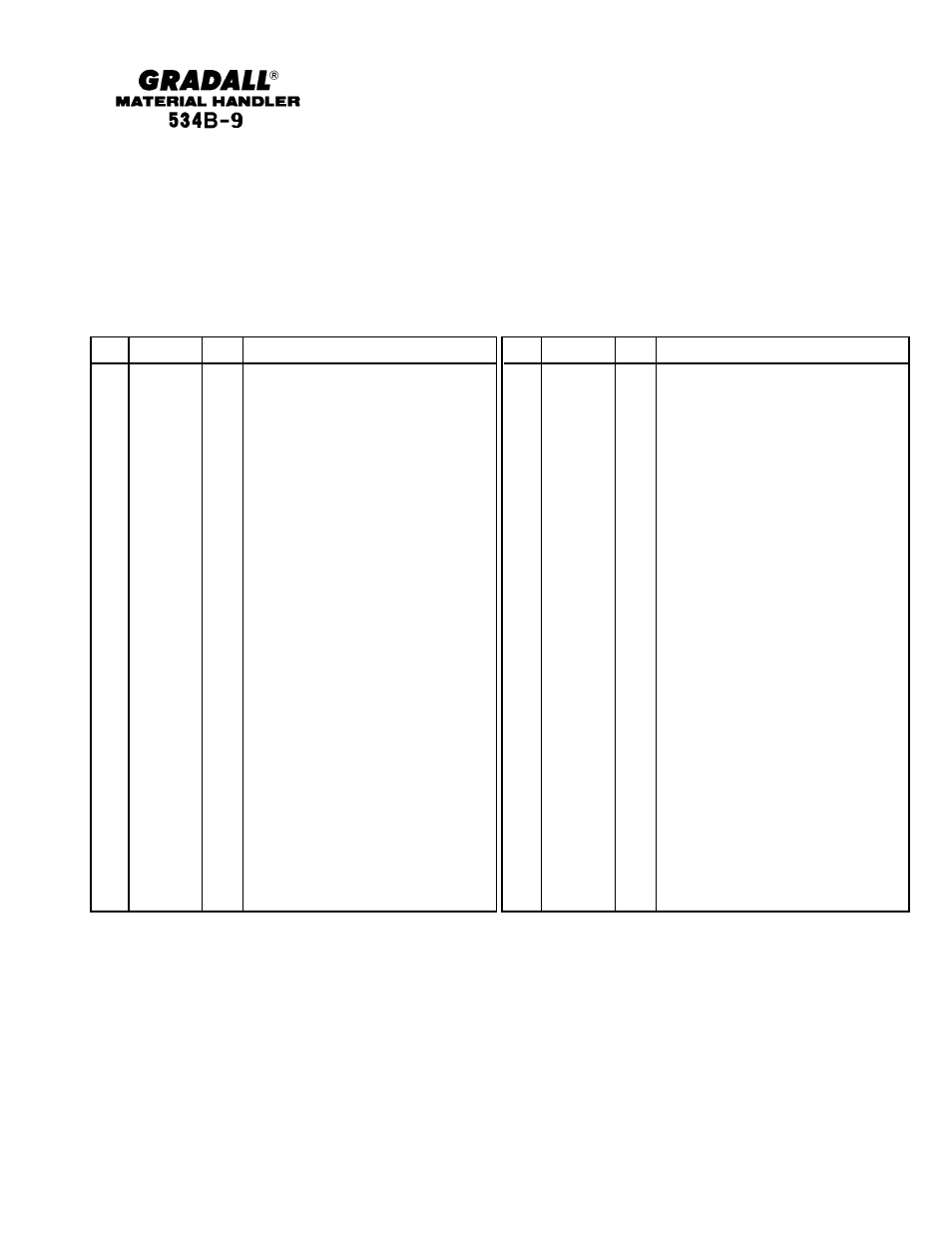 Gradall 534B-9 Parts Manual User Manual | Page 51 / 192