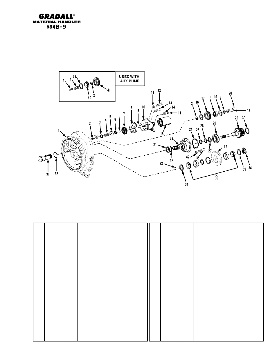 Drive train converter house attaching parts | Gradall 534B-9 Parts Manual User Manual | Page 62 / 192