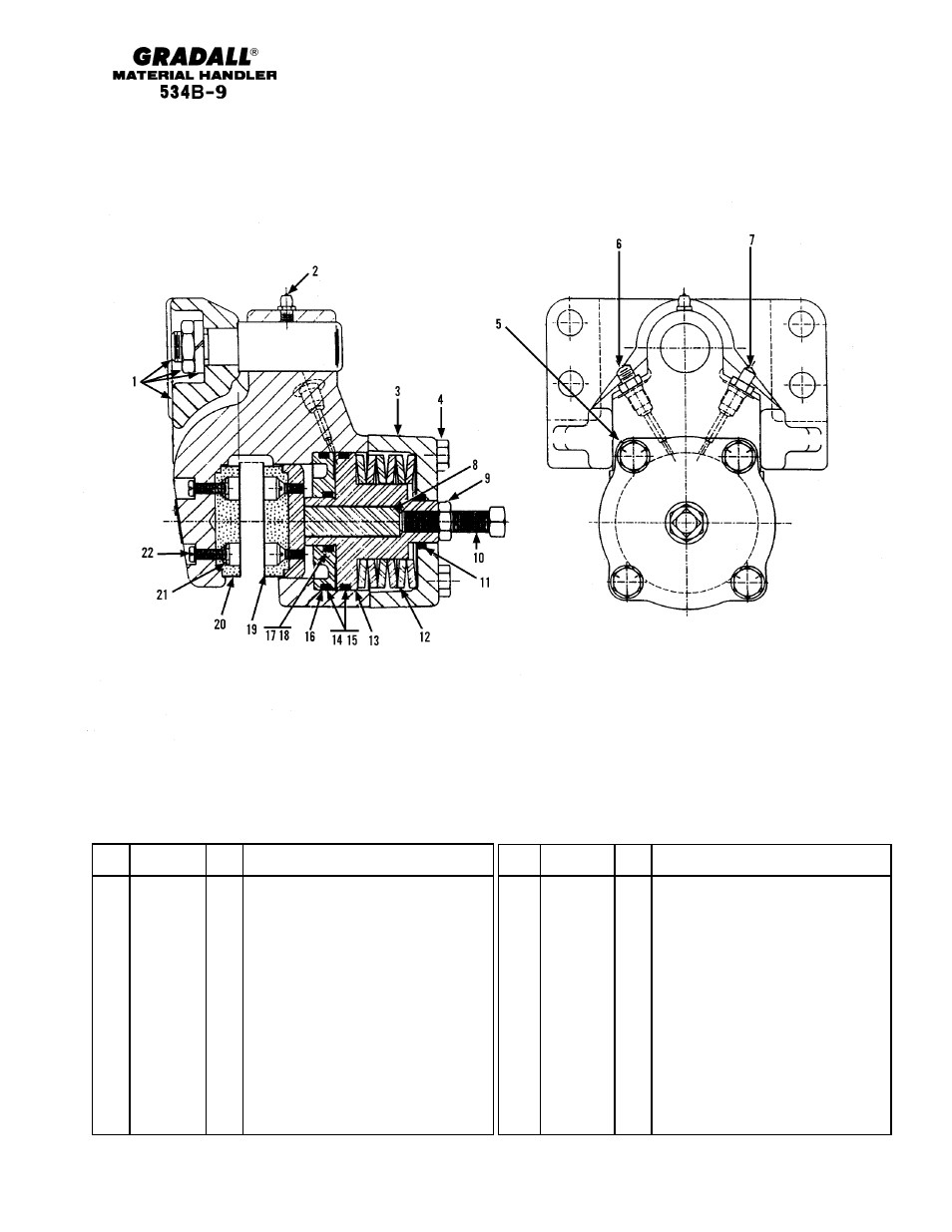 Drive train front axle parking brake | Gradall 534B-9 Parts Manual User Manual | Page 84 / 192