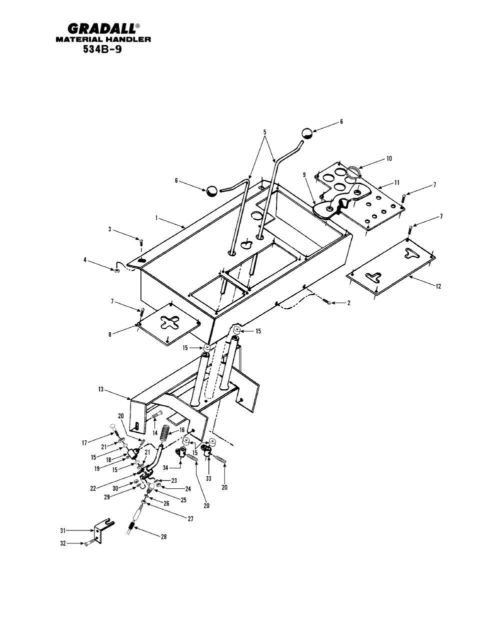 Section 7 controls | Gradall 534B-9 Parts Manual User Manual | Page 85 / 192