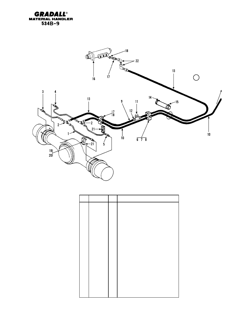 Section 8 brakes, Brakes hydraulics & service brake lines | Gradall 534B-9 Parts Manual User Manual | Page 90 / 192