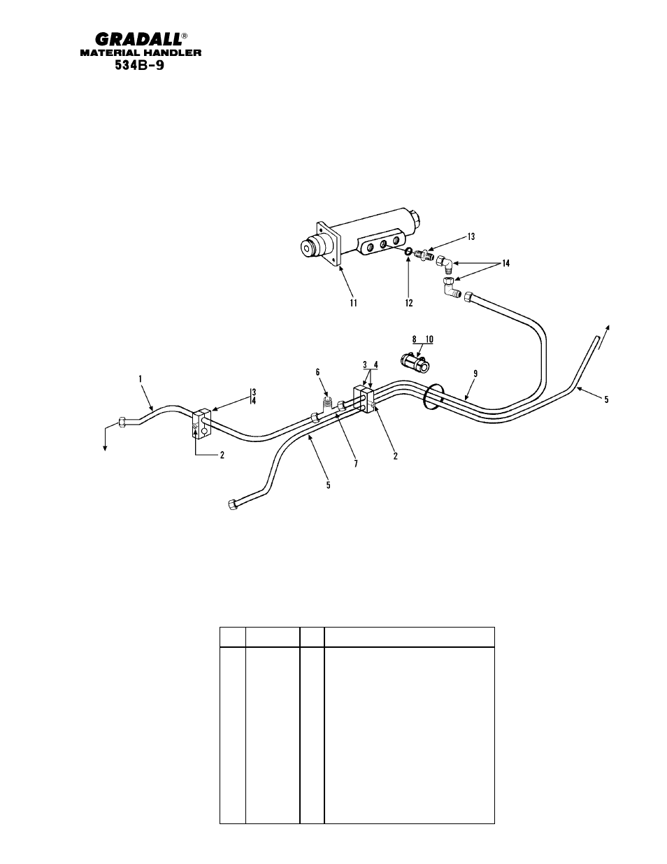 Brakes hydraulics & service brake lines | Gradall 534B-9 Parts Manual User Manual | Page 91 / 192