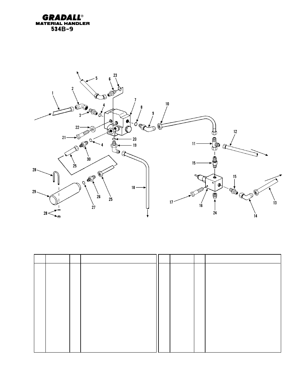 Brakes accumulator, charging valve & lines | Gradall 534B-9 Parts Manual User Manual | Page 96 / 192