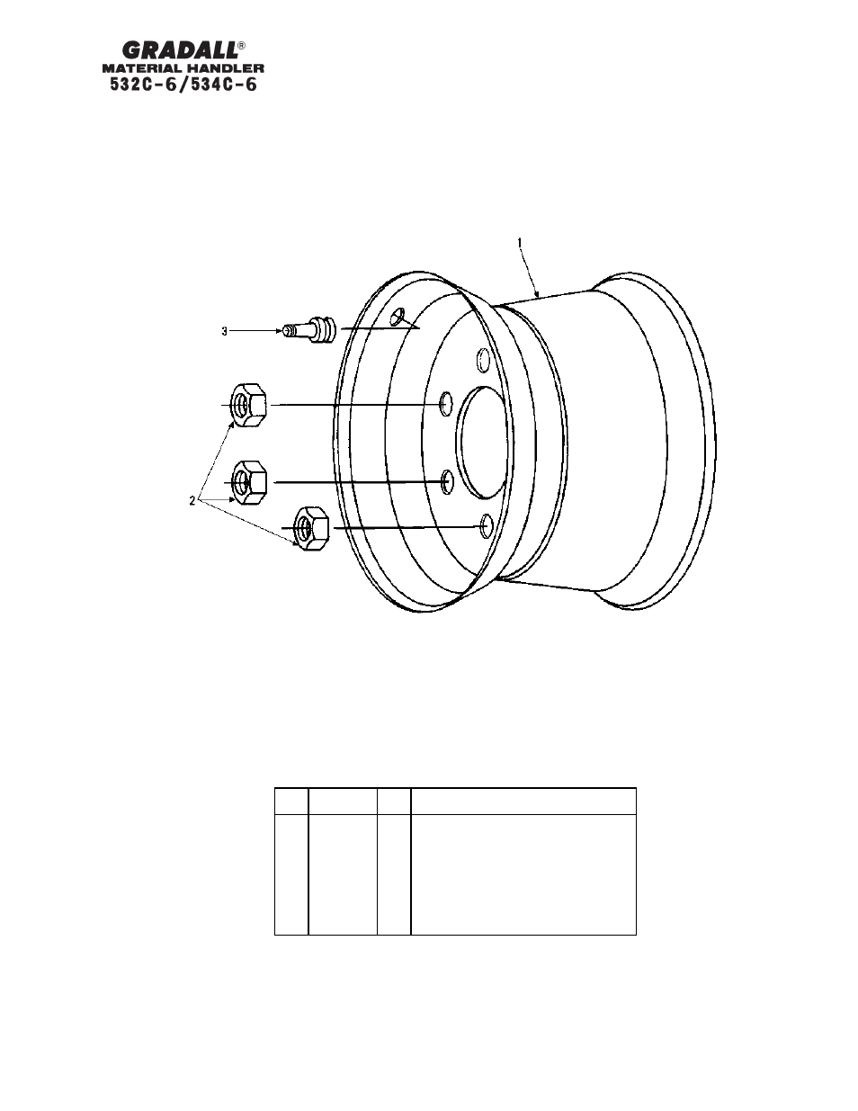 Drive train wheels & tires | Gradall 534C-6 Parts Manual User Manual | Page 120 / 380