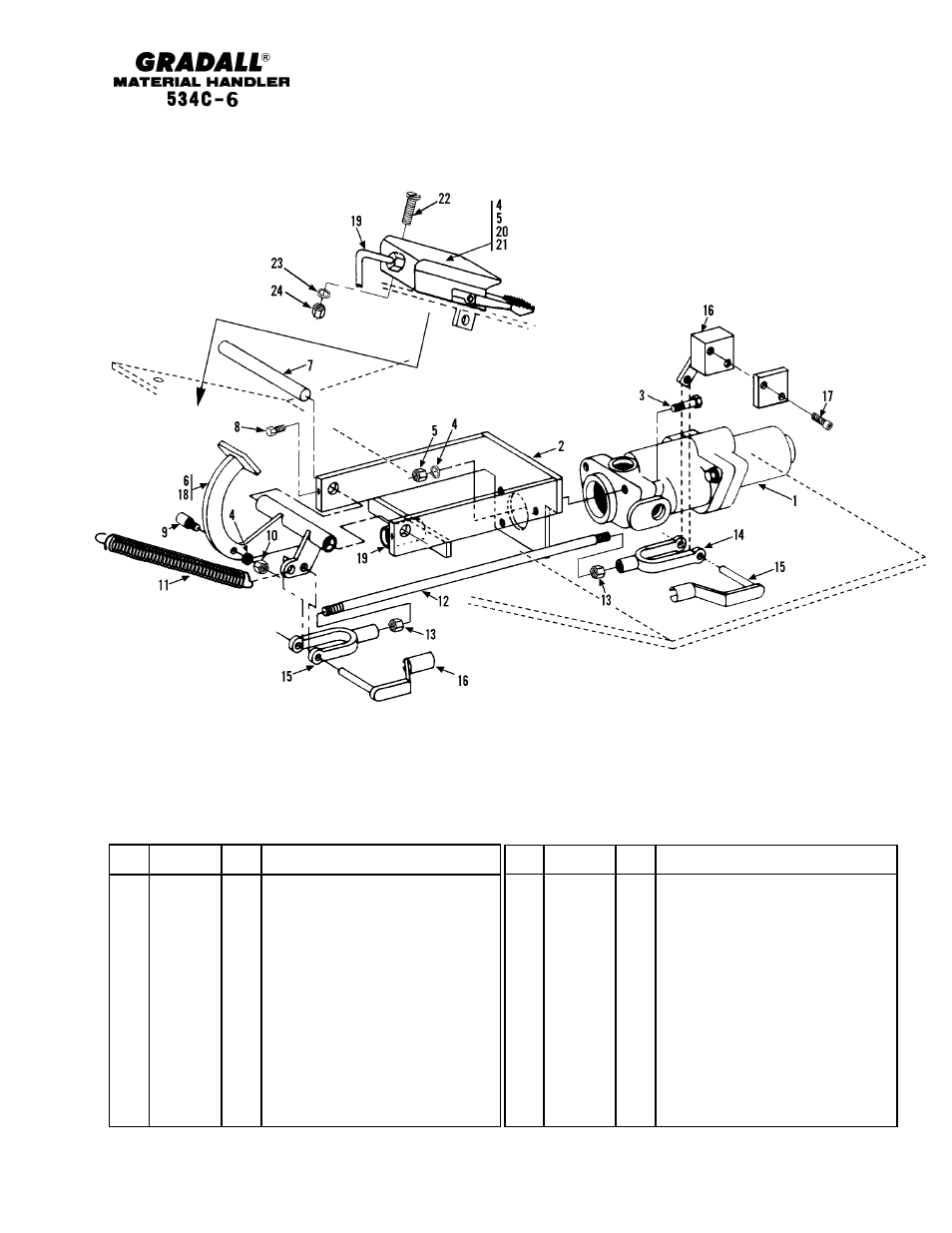 Controls brake & inching linkage | Gradall 534C-6 Parts Manual User Manual | Page 137 / 380