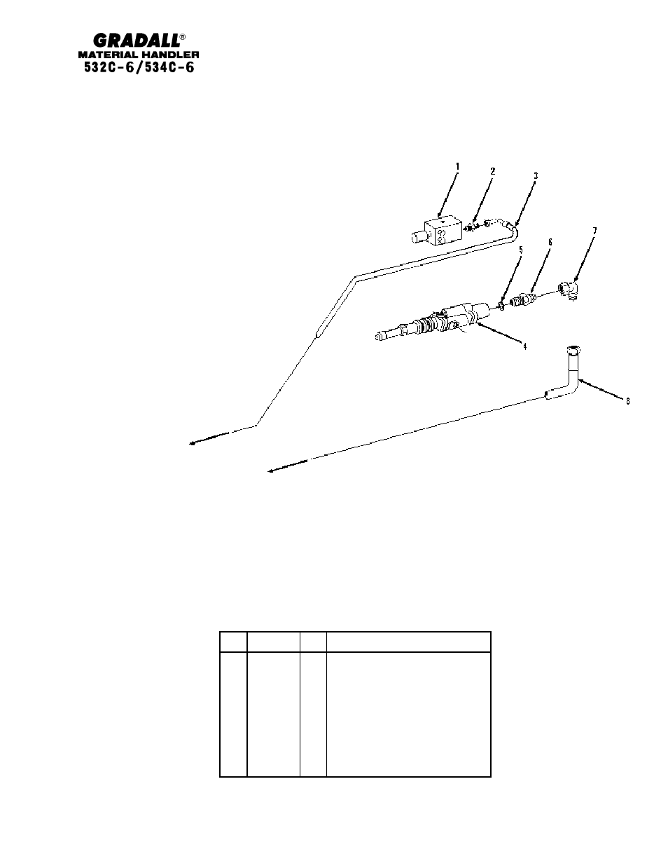 Brakes service/park brake lines | Gradall 534C-6 Parts Manual User Manual | Page 139 / 380