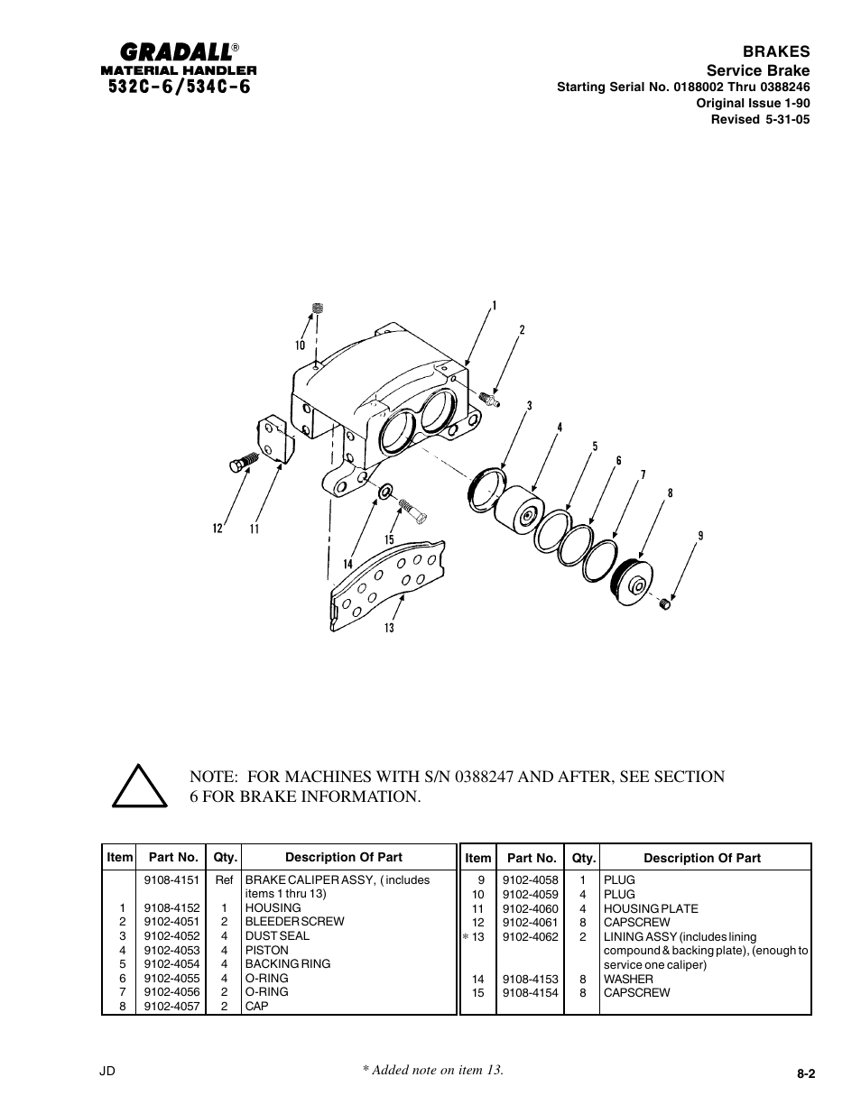 Gradall 534C-6 Parts Manual User Manual | Page 140 / 380