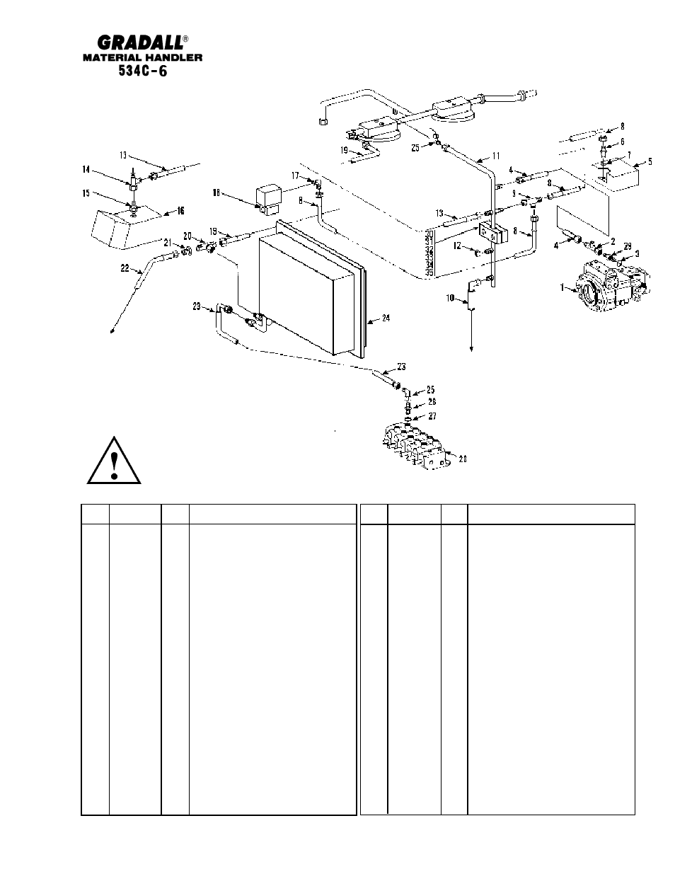 Hydraulic circuits dump circuit (534c-6) | Gradall 534C-6 Parts Manual User Manual | Page 155 / 380