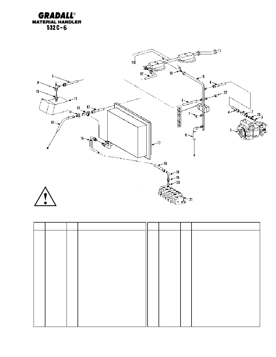 Hydraulic circuits dump circuit (532c-6) | Gradall 534C-6 Parts Manual User Manual | Page 166 / 380