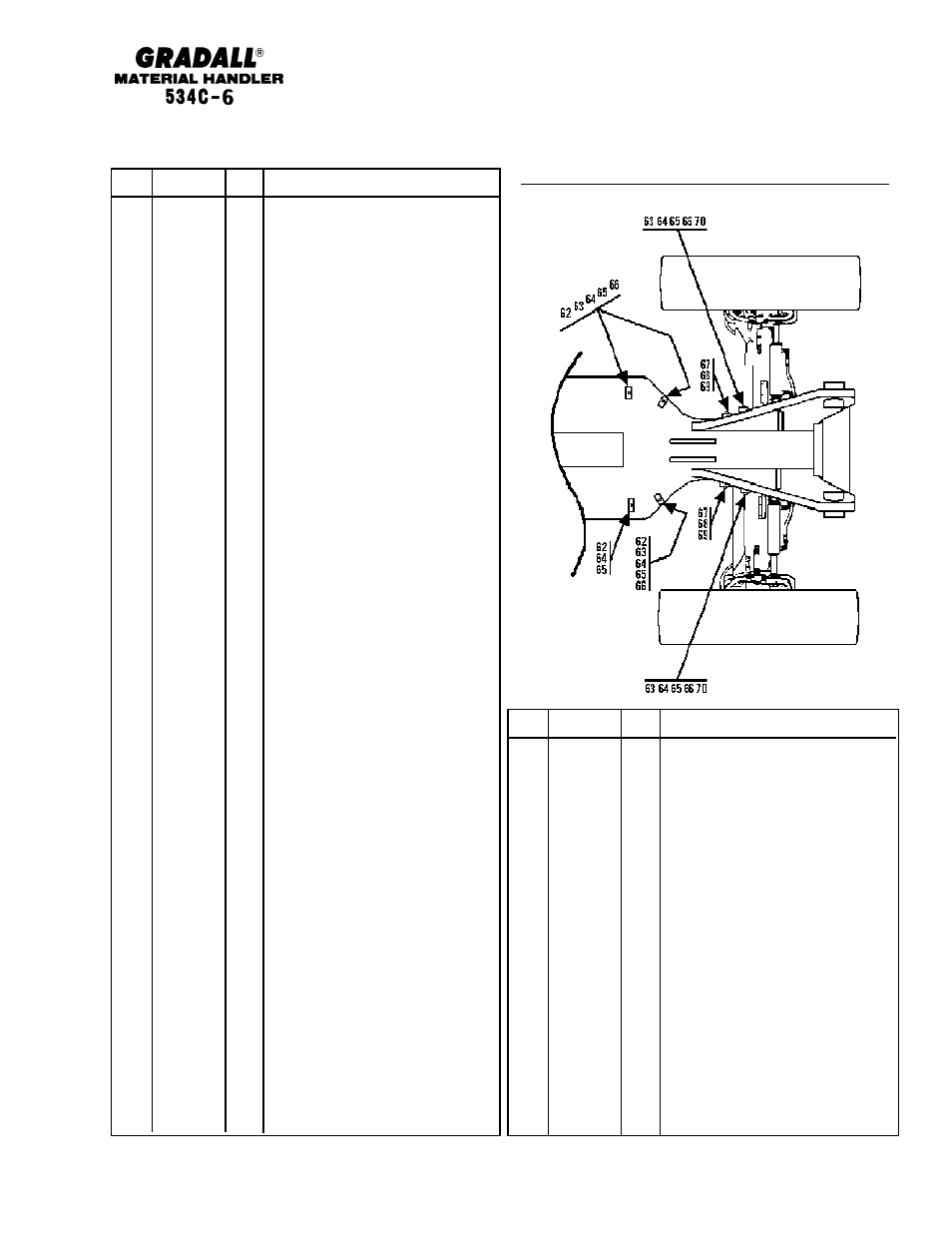 Rear drive hose clamp locations | Gradall 534C-6 Parts Manual User Manual | Page 177 / 380