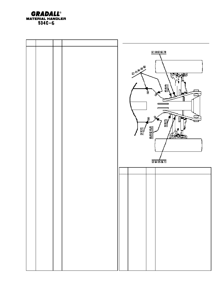 Rear drive hose clamp locations | Gradall 534C-6 Parts Manual User Manual | Page 179 / 380