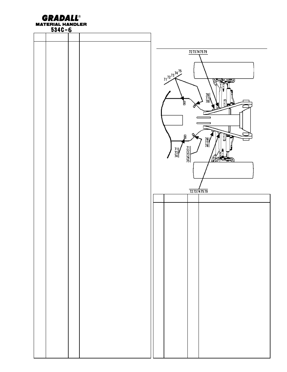 Rear drive hose clamp locations | Gradall 534C-6 Parts Manual User Manual | Page 181 / 380