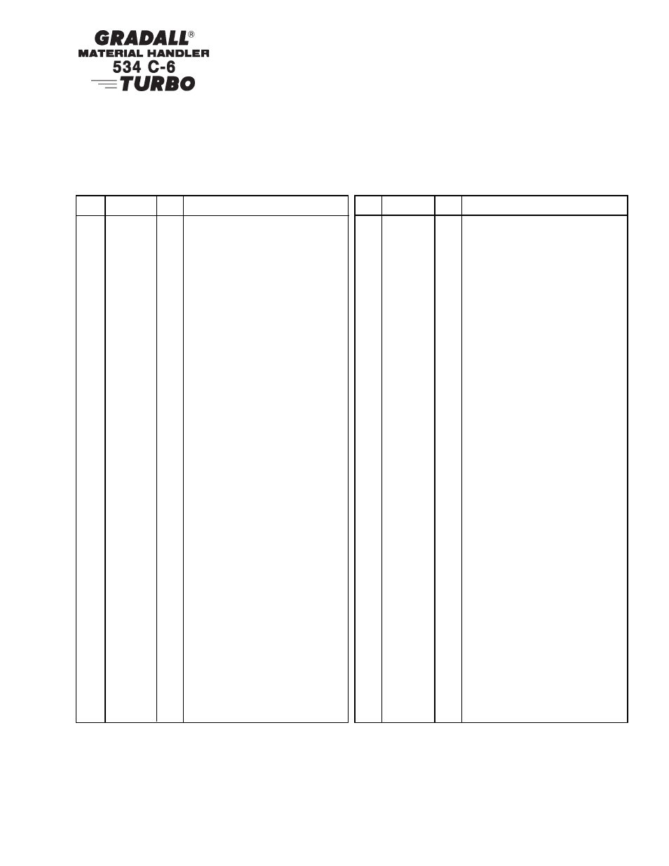 Gradall 534C-6 Parts Manual User Manual | Page 186 / 380