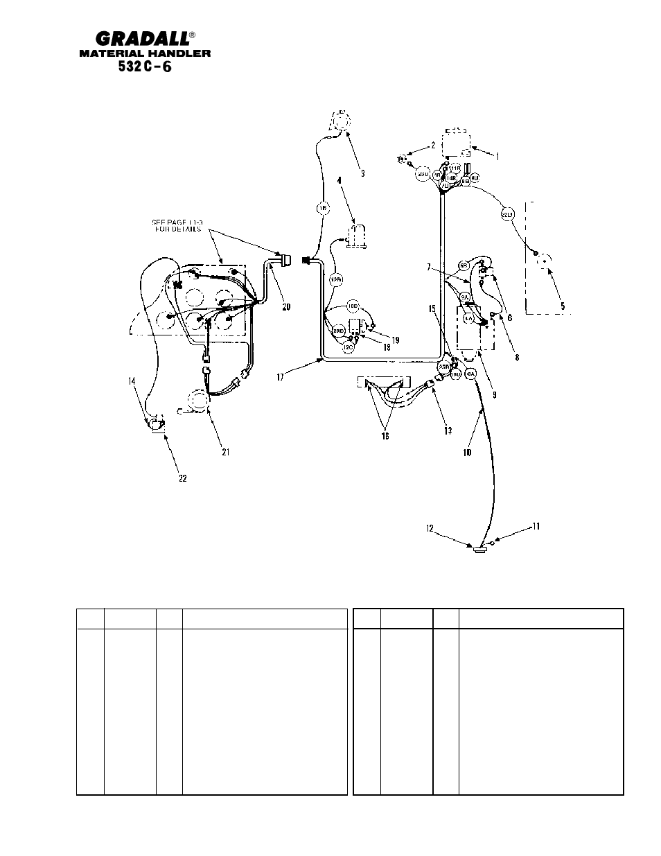 Section 11 electrical, Electrical engine wiring (532c-6) | Gradall 534C-6 Parts Manual User Manual | Page 253 / 380