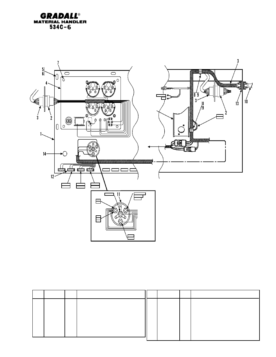 Electrical dash panel | Gradall 534C-6 Parts Manual User Manual | Page 261 / 380