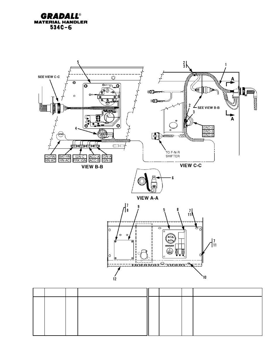 Electrical dash panel | Gradall 534C-6 Parts Manual User Manual | Page 262 / 380