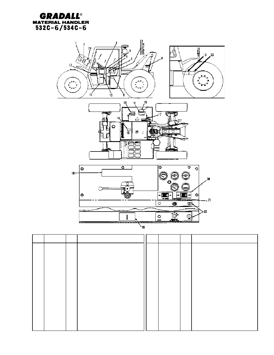 Miscellaneous frame decals | Gradall 534C-6 Parts Manual User Manual | Page 274 / 380