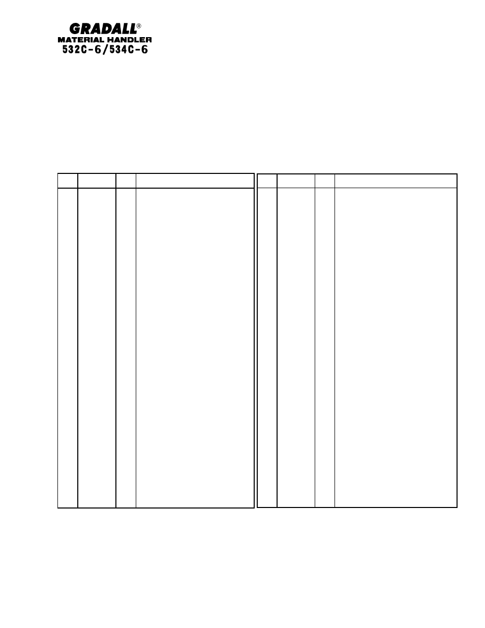 Gradall 534C-6 Parts Manual User Manual | Page 36 / 380