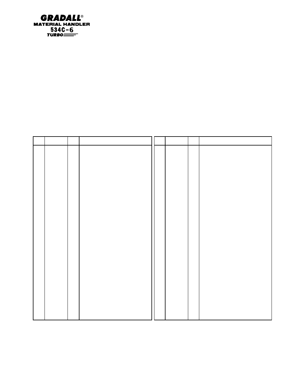 Gradall 534C-6 Parts Manual User Manual | Page 376 / 380