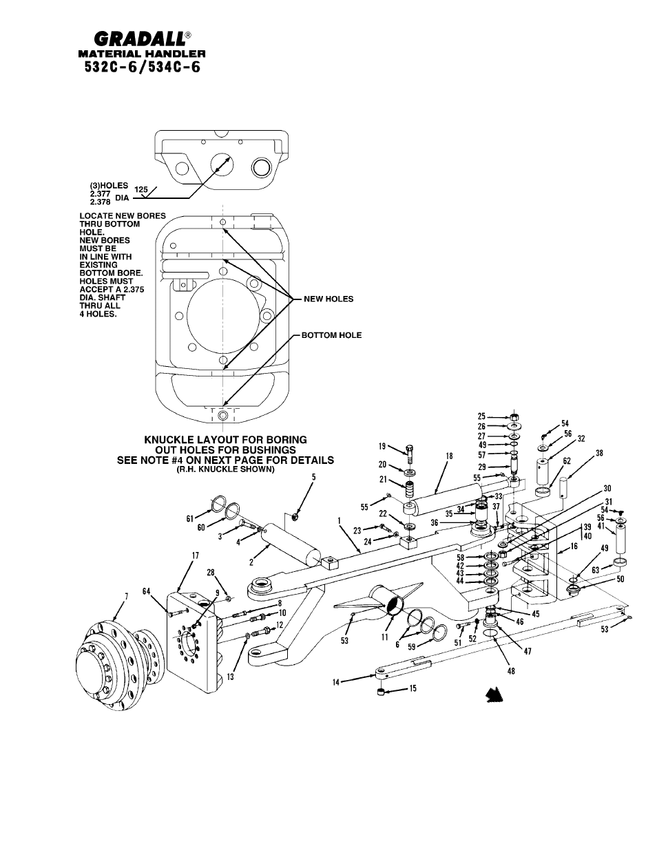 Front of machine | Gradall 534C-6 Parts Manual User Manual | Page 43 / 380