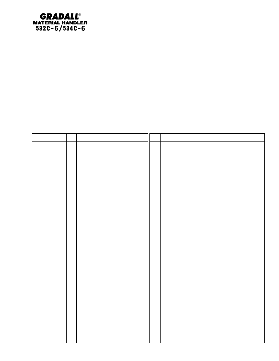 Gradall 534C-6 Parts Manual User Manual | Page 44 / 380