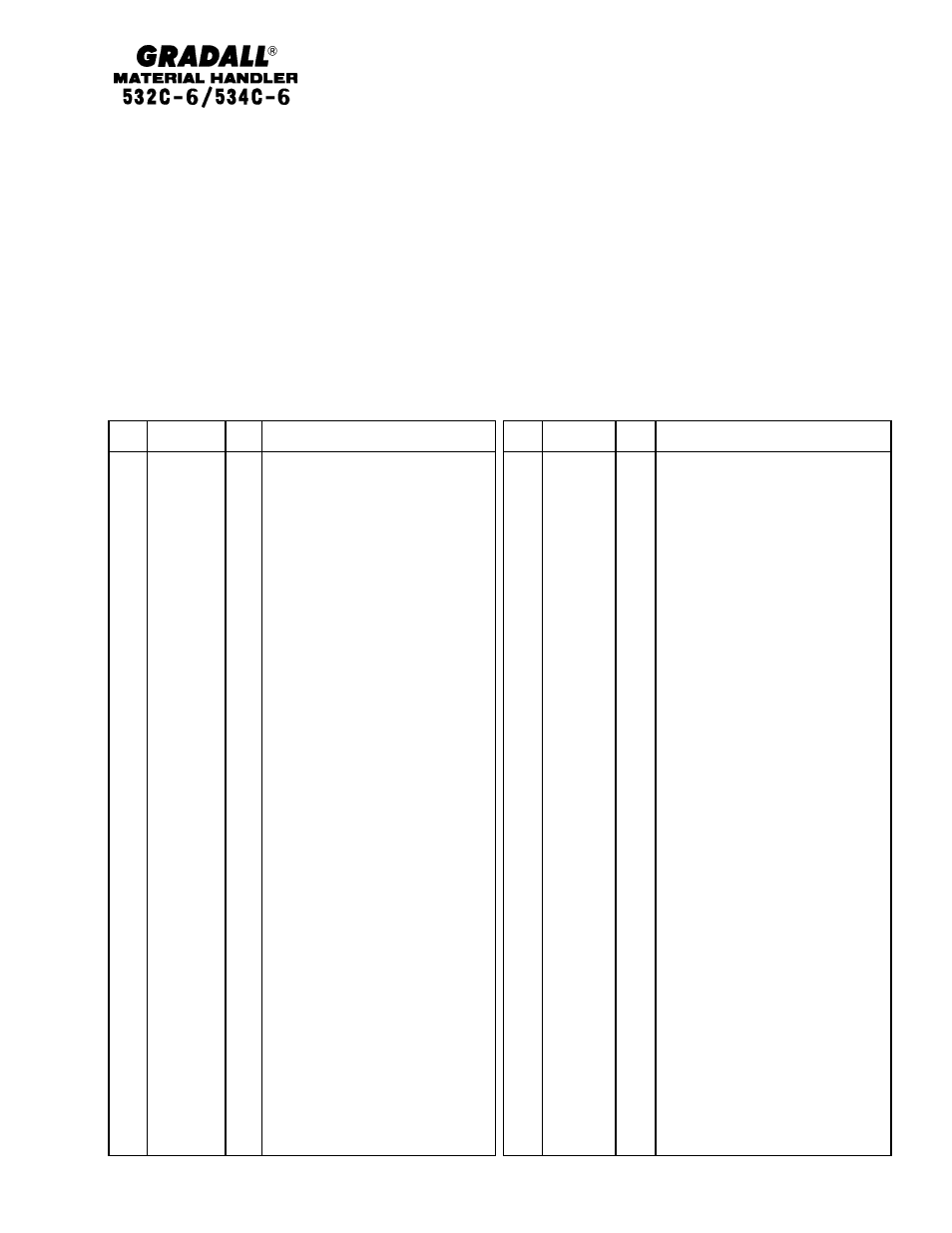 Gradall 534C-6 Parts Manual User Manual | Page 46 / 380