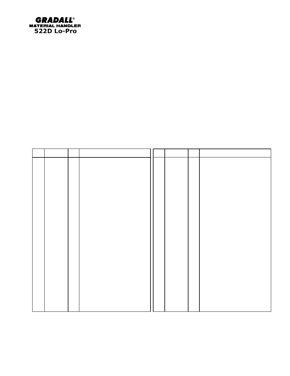 Gradall 524D LoPro User Manual | Page 52 / 166