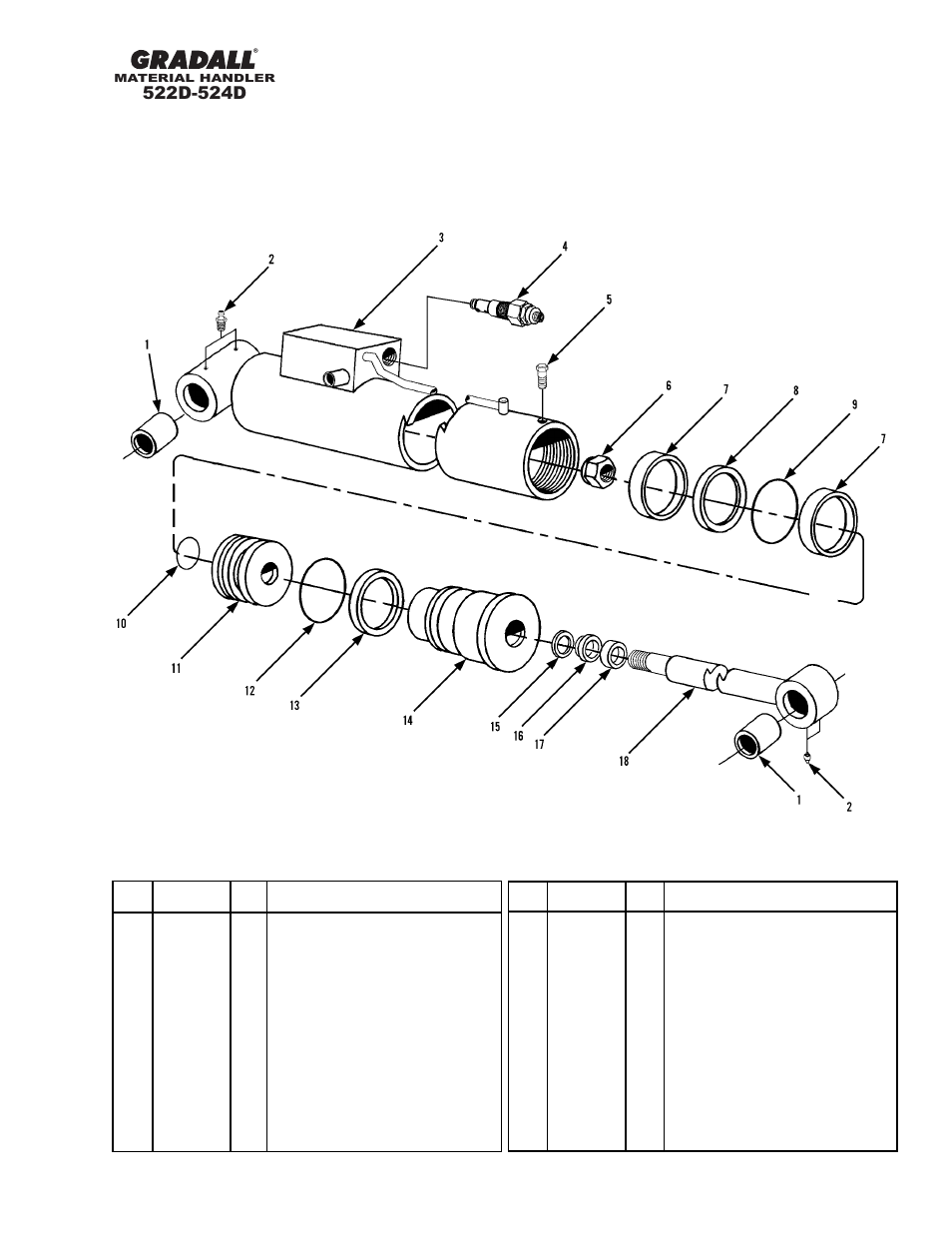 Section 10 hydraulic components | Gradall 524D User Manual | Page 124 / 225