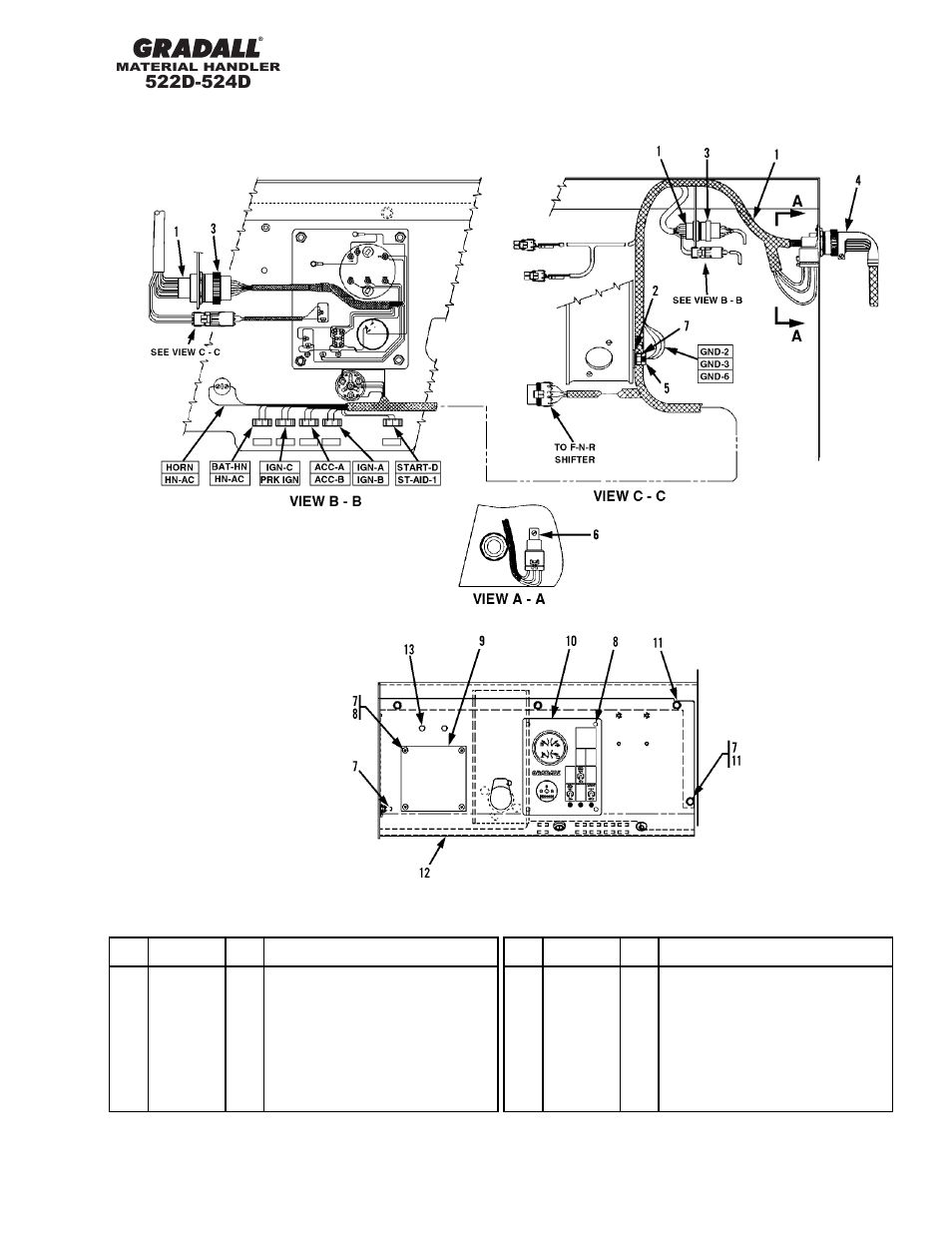 Electrical dash panel | Gradall 524D User Manual | Page 150 / 225