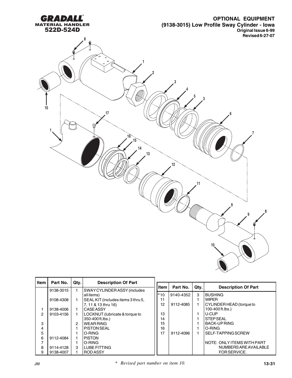 Gradall 524D User Manual | Page 214 / 225