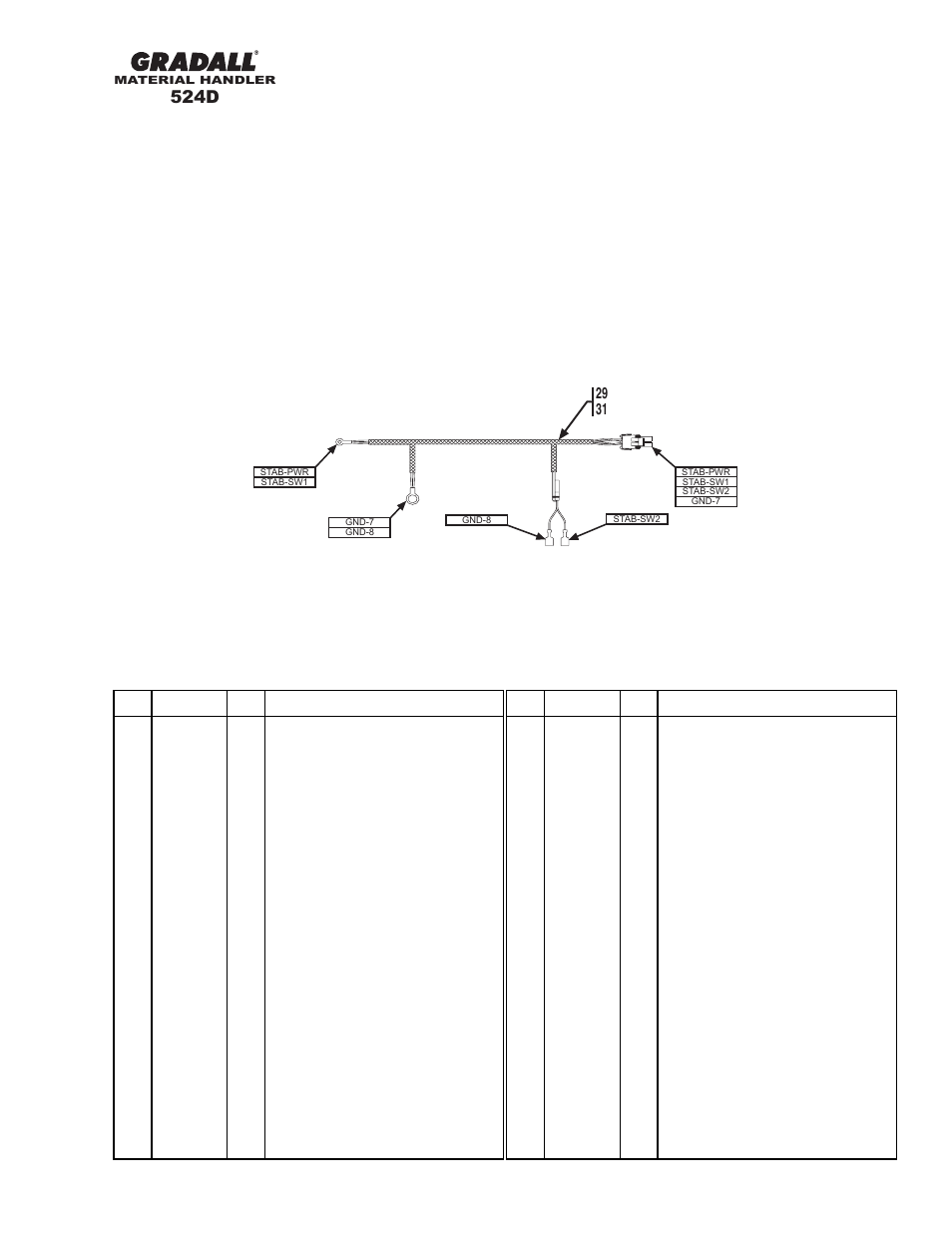 524d | Gradall 524D User Manual | Page 222 / 225