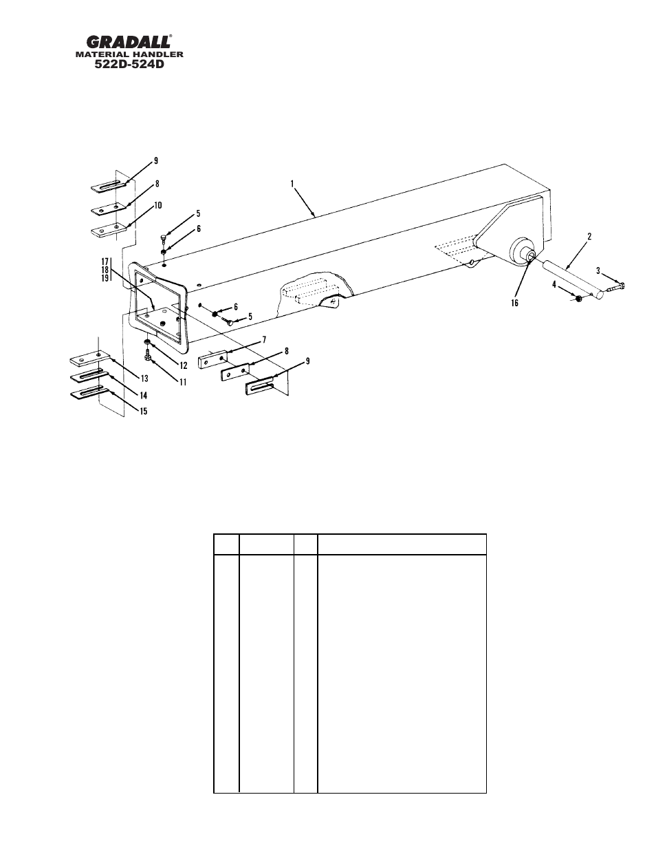 Section 3 boom | Gradall 524D User Manual | Page 35 / 225