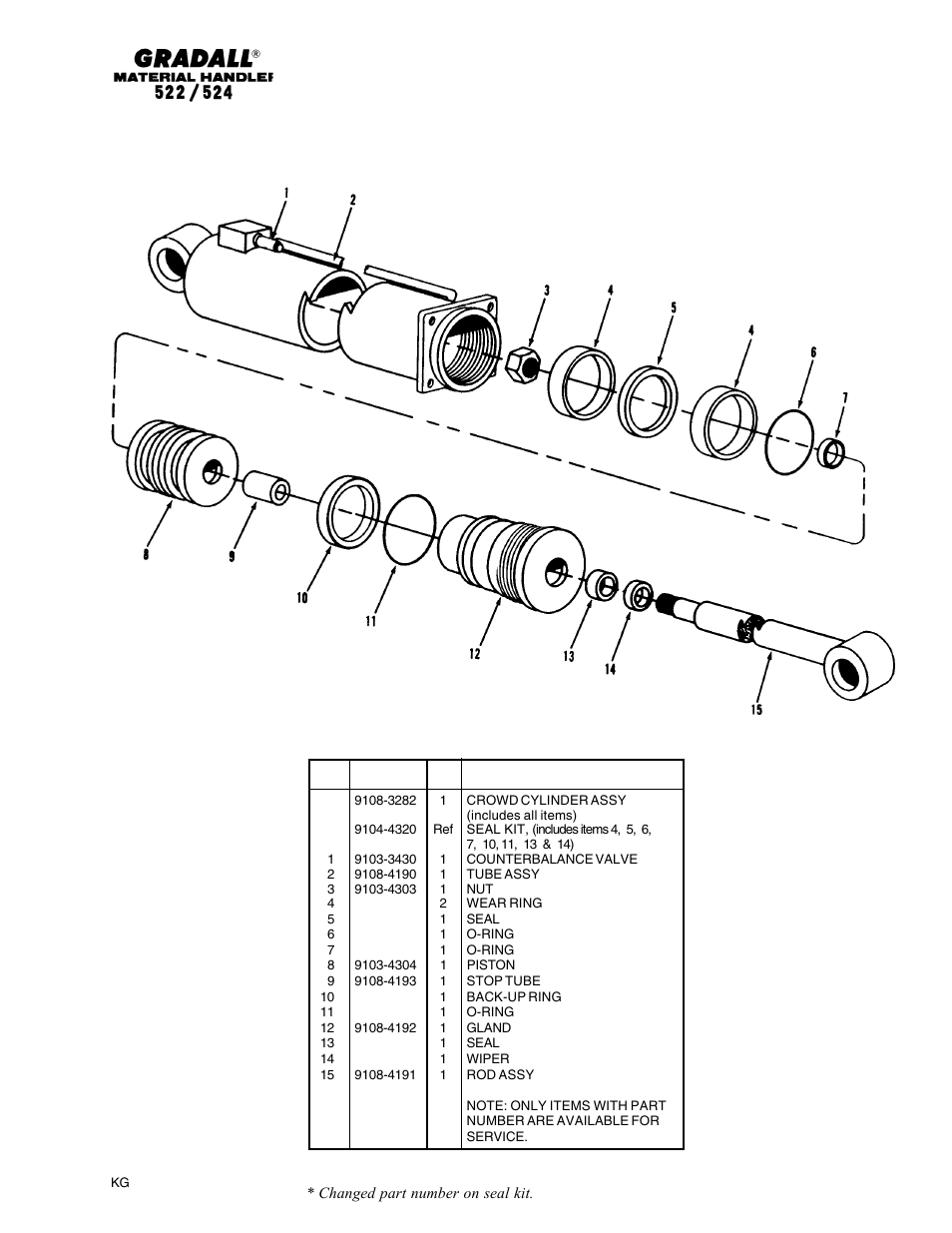 Gradall 524 Parts Manual User Manual | Page 159 / 312