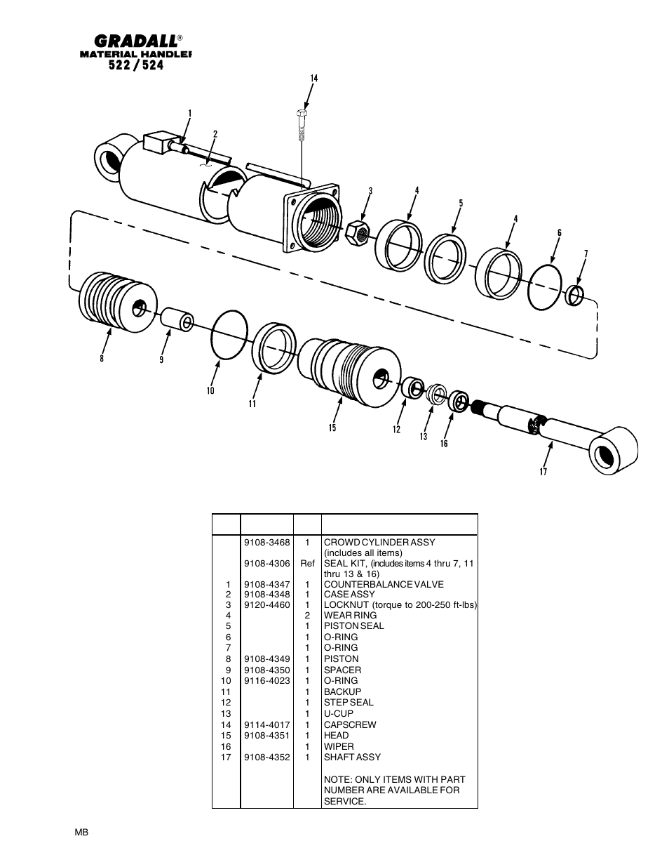 Gradall 524 Parts Manual User Manual | Page 160 / 312