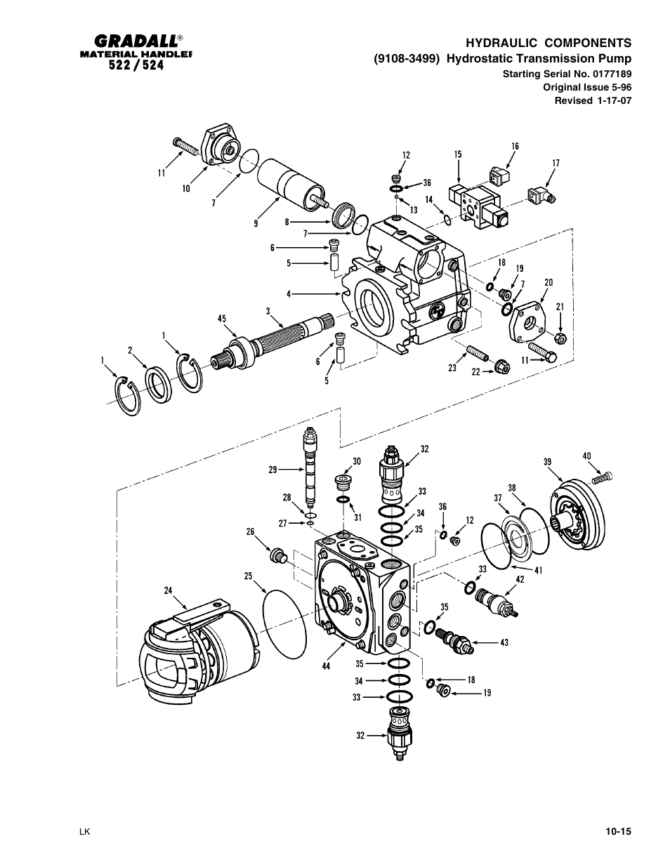 Gradall 524 Parts Manual User Manual | Page 186 / 312