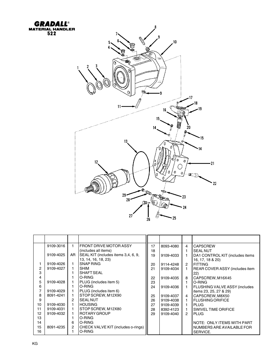 Gradall 524 Parts Manual User Manual | Page 191 / 312