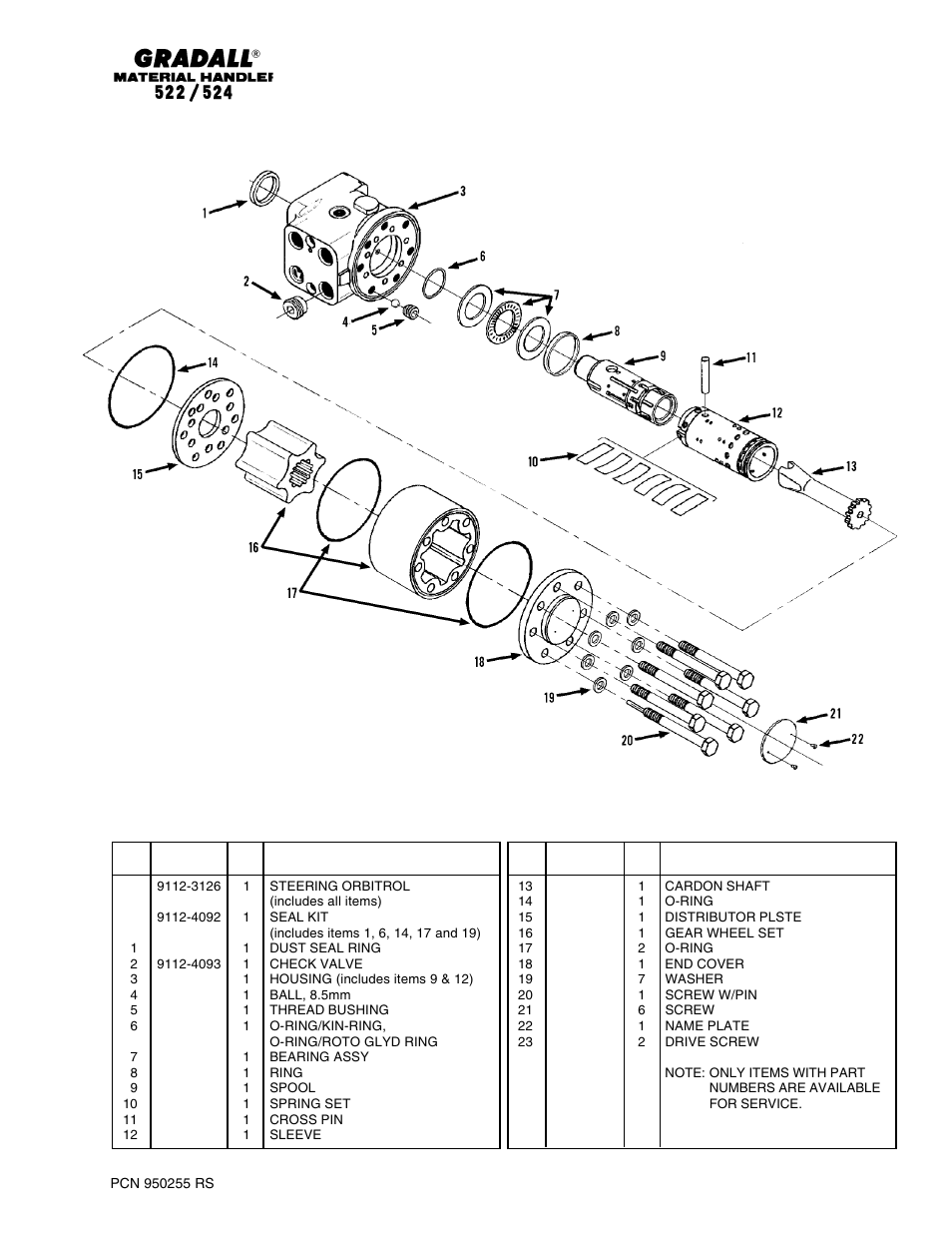 Gradall 524 Parts Manual User Manual | Page 194 / 312