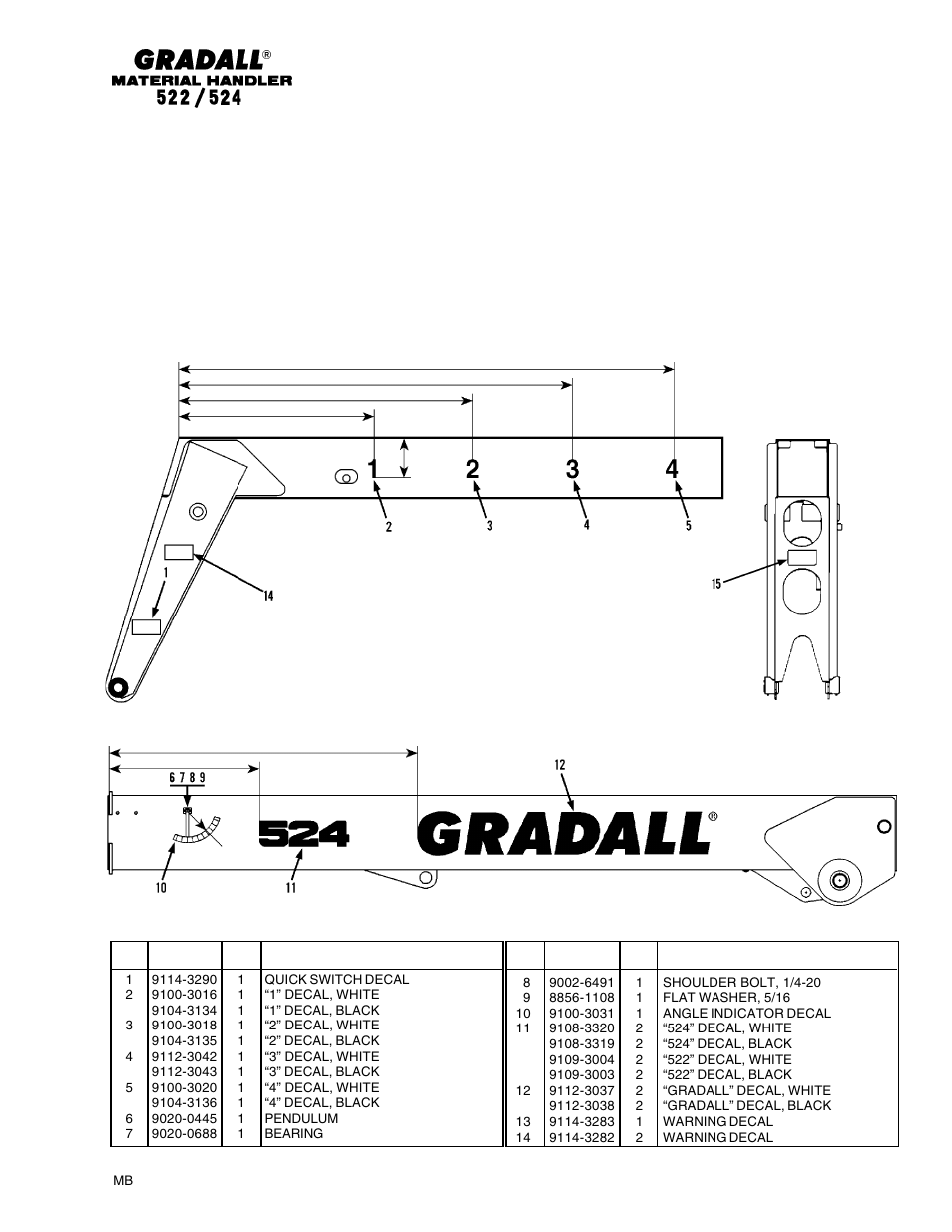 Gradall 524 Parts Manual User Manual | Page 229 / 312