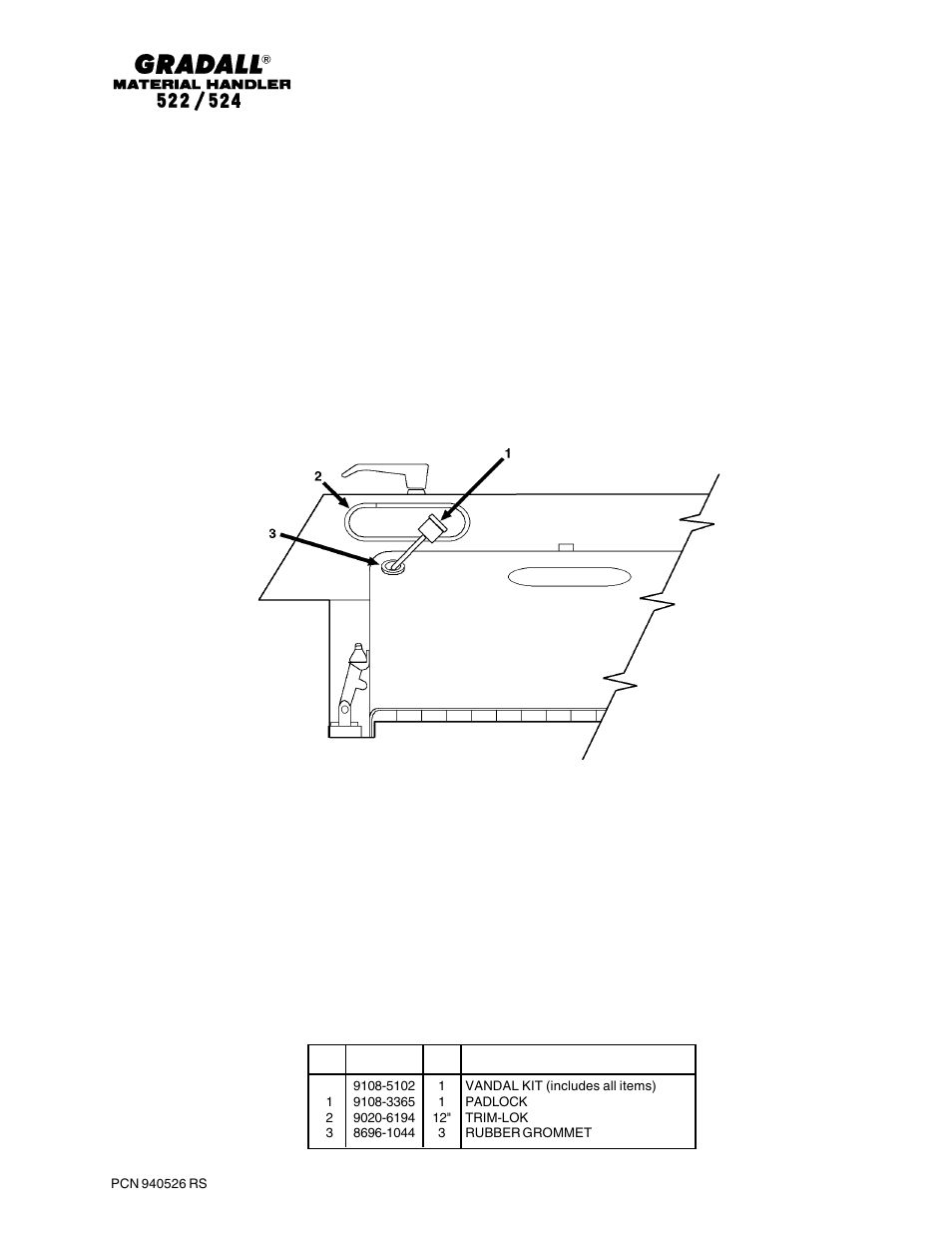 Gradall 524 Parts Manual User Manual | Page 240 / 312