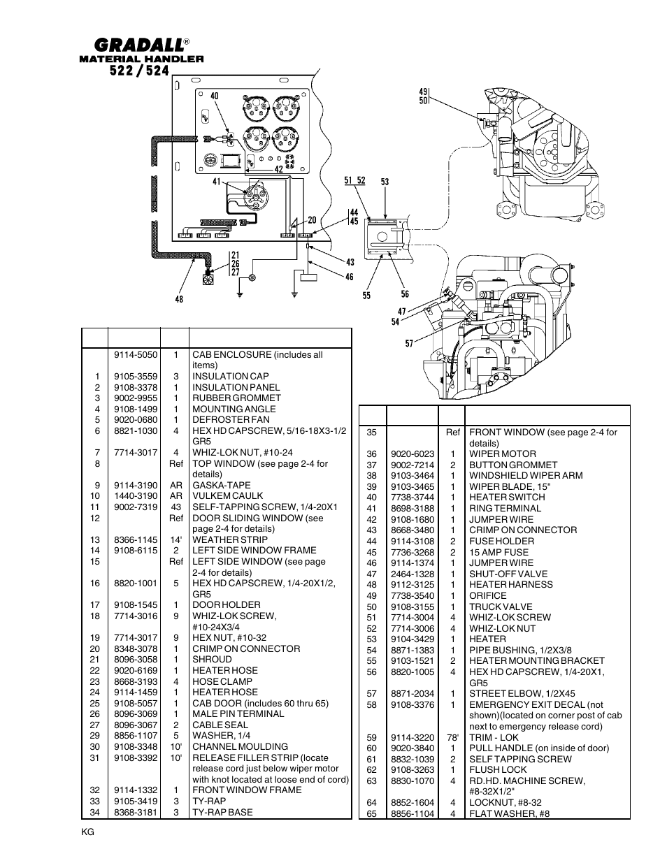 View c-c | Gradall 524 Parts Manual User Manual | Page 251 / 312
