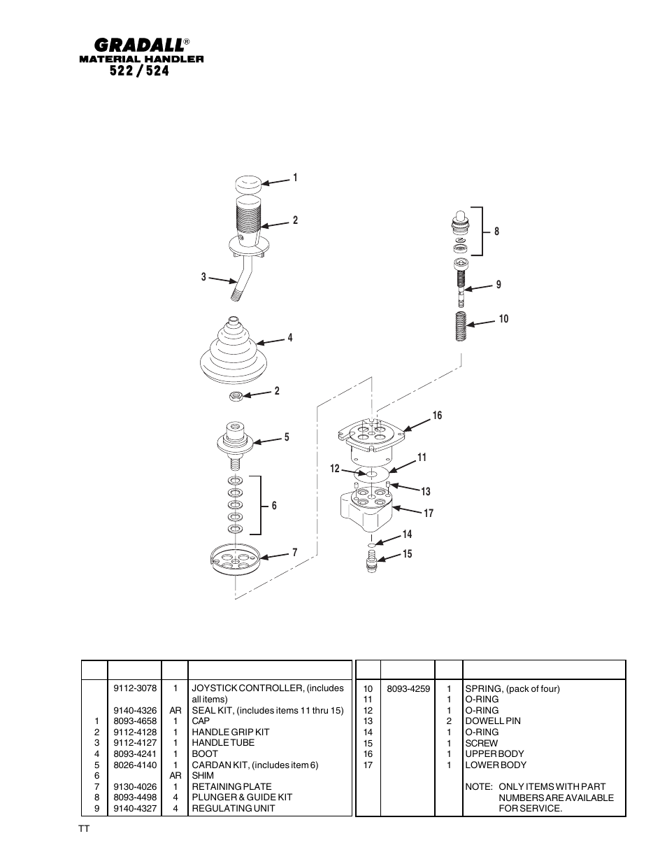 Gradall 524 Parts Manual User Manual | Page 255 / 312